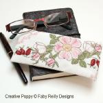 Faby Reilly Designs - Wild Rose Glasses case zoom 3 (cross stitch chart)