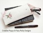Faby Reilly Designs - Wild Rose Glasses case zoom 4 (cross stitch chart)