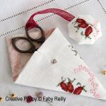 Faby Reilly - Wild Rose Scissor Case and Fob (cross stitch pattern chart) (zoom 4)