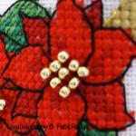 Poinsettia & Ribbon Humbug, Faby Reilly - cross stitch pattern chart (zoom 2)