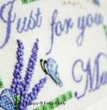 lavender cross stitch pattern for mother\'s day card (zoom1)