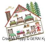 Gera! by Kyoko Maruoka - The Three Bears zoom 5 (cross stitch chart)