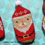Gera! by Kyoko Maruoka - Mini Christmas Ornaments zoom 3 (cross stitch chart)