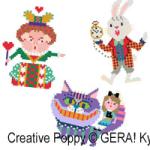 Gera! by Kyoko Maruoka - Alice in Wonderland Miniatures zoom 4 (cross stitch chart)