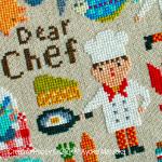 Gera! by Kyoko Maruoka - Dear Chef zoom 1 (cross stitch chart)