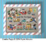 Gera! by Kyoko Maruoka - Dear Mr Postman zoom 4 (cross stitch chart)