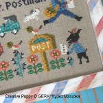 Gera! by Kyoko Maruoka - Dear Mr Postman zoom 3 (cross stitch chart)