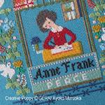 Gera! by Kyoko Maruoka - Anne Frank (In spite of everything...) zoom 1 (cross stitch chart)