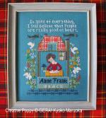 Gera! by Kyoko Maruoka - Anne Frank (In spite of everything...) zoom 4 (cross stitch chart)