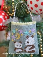 Gera! by Kyoko Maruoka - Christmas Mini Bag Ornament zoom 2 (cross stitch chart)