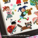 Gera! by Kyoko Maruoka - Fun Children\'s Motifs zoom 1 (cross stitch chart)