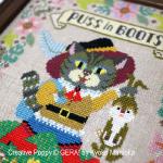 Gera! by Kyoko Maruoka - Puss in Boots zoom 1 (cross stitch chart)