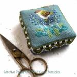 Gera! by Kyoko Maruoka - Sewing set - Baby Boars and Japanese Flowers zoom 1 (cross stitch chart)