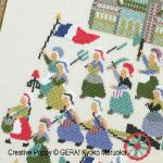 GERA! Kyoko Maruoka - French Revolution, zoom 1 (Cross stitch chart)