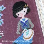 Gera! by Kyoko Maruoka - Roses Embroidery zoom 1 (cross stitch chart)