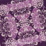 Gracewood Stitches - Traces of Laces - Vividly Violet zoom 3 (cross stitch chart)