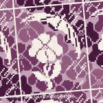 Gracewood Stitches - May - It\'s raining Violets zoom 1 (cross stitch chart)
