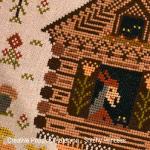Kateryna - Stitchy Princess - Baba Yaga\'s hut on chicken legs, zoom 1  (cross stitch chart)