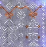 Kateryna - Stitchy Princess - Forest foxes - in Winter, zoom 5  (cross stitch chart)