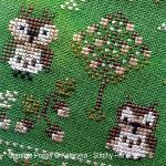 Kateryna - Stitchy Princess - Forest owls, zoom 1  (cross stitch chart)