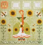 Kateryna - Stitchy Princess - Miss Sunflower small, zoom 4  (cross stitch chart)