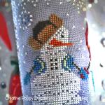 Kateryna - Stitchy Princess - Snowman and snowgirl, zoom 2  (cross stitch chart)