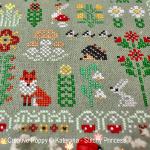 Kateryna - Stitchy Princess - Woodland fairies, zoom 3  (cross stitch chart)