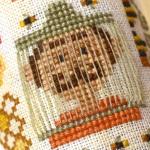 Kateryna - Stitchy Princess - The World of Bees, zoom 4  (cross stitch chart)