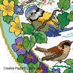 Lesley Teare Designs - Birds in Spring zoom 3 (cross stitch chart)