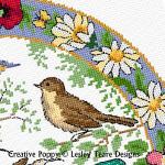 Lesley Teare Designs - Birds in summer zoom 4 (cross stitch chart)