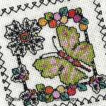 Lesley Teare Designs - Blackwork Butterfly cards zoom 4 (cross stitch chart)