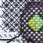 Lesley Teare Designs - Poppy Blackwork zoom 5 (cross stitch chart)