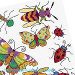 Lesley Teare Designs - Bugs & Butterflies zoom 3 (cross stitch chart)