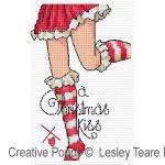 Lesley Teare Designs - Christmas Leggs! zoom 1 (cross stitch chart)