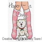 Lesley Teare Designs - Christmas Leggs! zoom 5 (cross stitch chart)