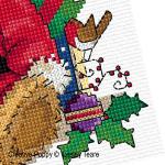Christmas Teddy - cross stitch pattern - by Lesley Teare Designs (zoom 2)