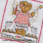 Lesley Teare Designs - Cute Christmas Teddy cards zoom 4 (cross stitch chart)