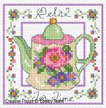 Lesley Teare Designs - Decorative Teapots zoom 2 (cross stitch chart)