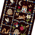 Lesley Teare Designs - Simple Garden sampler, zoom 2 (Cross stitch chart)