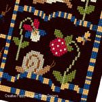 Lesley Teare Designs - Simple Garden sampler, zoom 4 (Cross stitch chart)