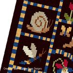 Lesley Teare Designs - Simple Garden sampler, zoom 5 (Cross stitch chart)