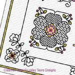 Lesley Teare Designs - Blackwork Summer Design, zoom 3 (Blackwork chart)