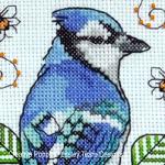 Lesley Teare Designs - Blue Jay amongst Oak leaves zoom 4