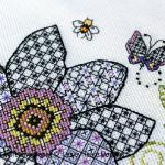 Lesley Teare Designs - Clematis Flower and Great Tit zoom 2