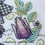Lesley Teare Designs - Clematis Flower and Great Tit zoom 3