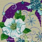 Lesley Teare Designs - Christmas Heart and Flowers, zoom 1 (Cross stitch chart)