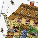 Lesley Teare Designs - Cottage Teapot zoom 3 (cross stitch chart)