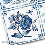 Lesley Teare Designs - Decorative Delft Tiles zoom 4 (cross stitch chart)