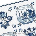 Lesley Teare Designs - Delft Tiles zoom 1 (cross stitch chart)