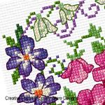 Lesley Teare Designs - February Flowers zoom 2 (cross stitch chart)